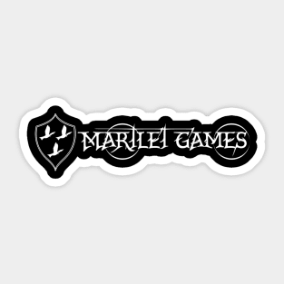 Martlet Games White Basic Logo Sticker
